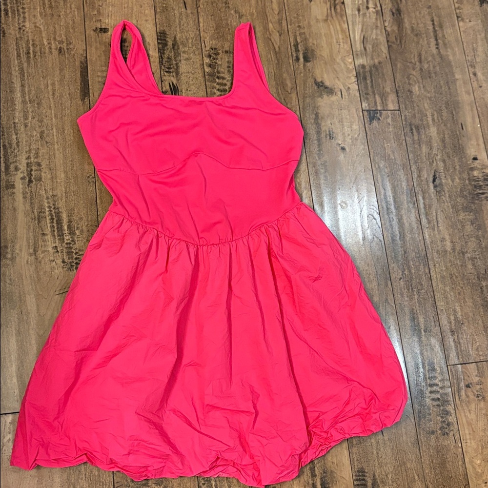 Vibrant Pink Sleeveless Dress